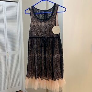 Elegant Lace Overlay Dress